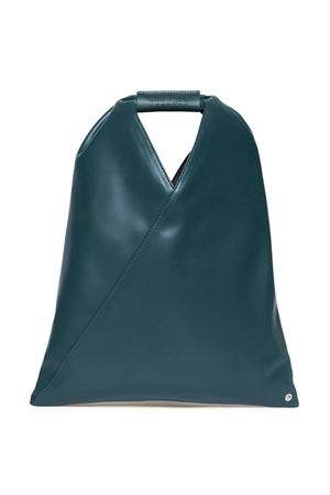 borsa in poliuretano verde MAISON MARGIELA KIDS | M60607P4313T7160